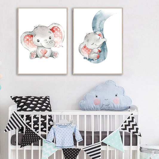 Baby Elephant, canvas