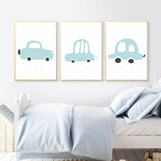 Nursery cars, canvas