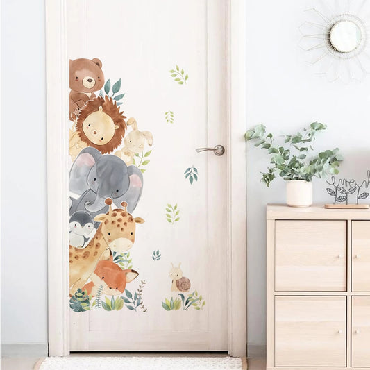 Kids Door Animals, Wall Stickers