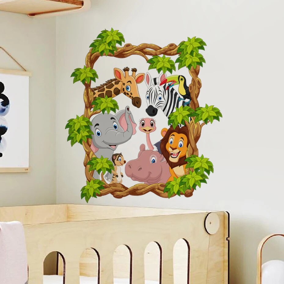 Happy Zoo Animals, Wall Stickers