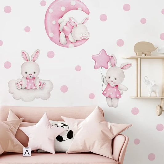 Pink Rabbit, Wall Stickers
