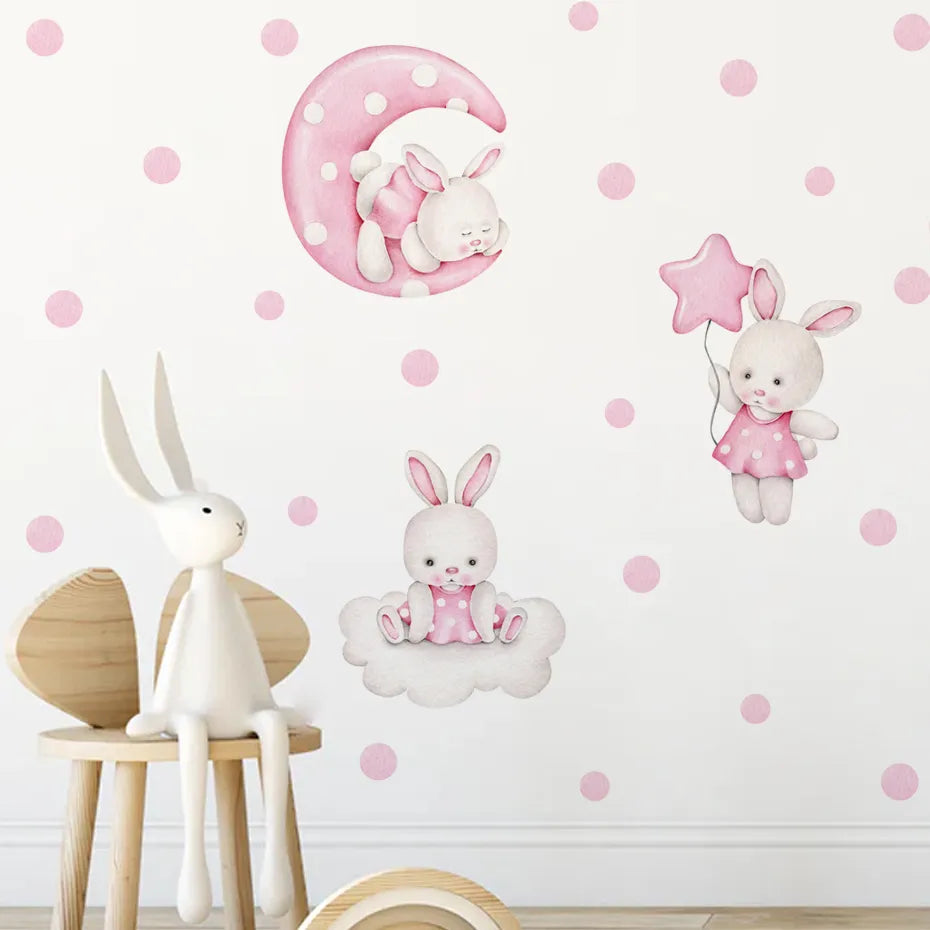 Pink Rabbit, Wall Stickers