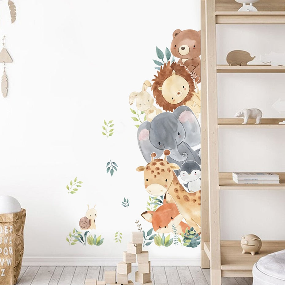 Kids Door Animals, Wall Stickers