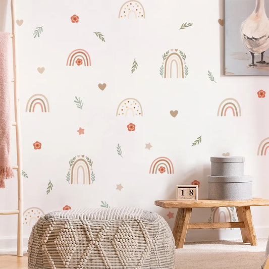 Rainbows Florals, Wall Stickers