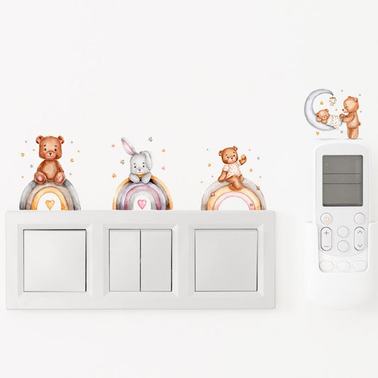 Little Smiling Animals, Wall Stickers