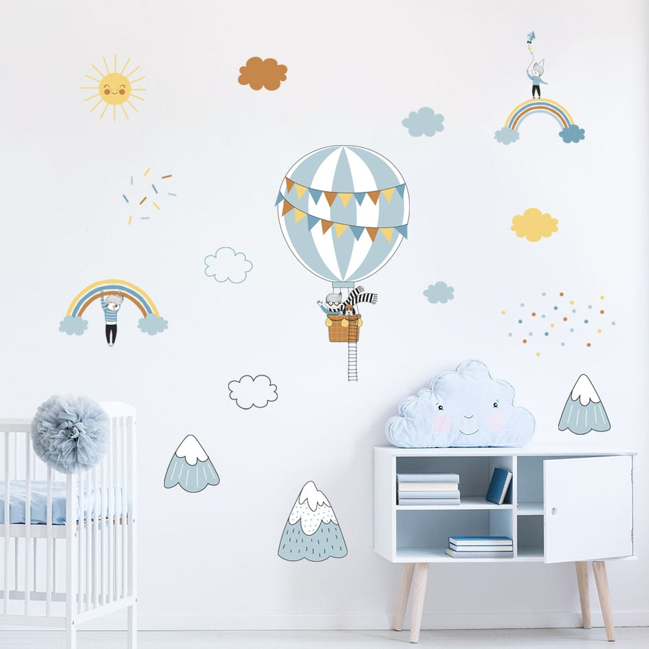 Hot Air Balloon, Wall Stickers