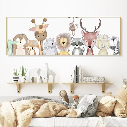 Animals Together, canvas