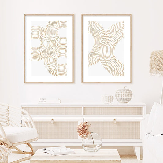 Geometric Line Artwork, canvas