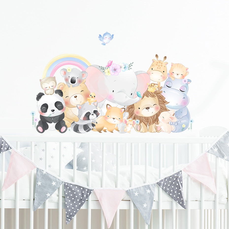 Cute Animals Family, Wall Stickers