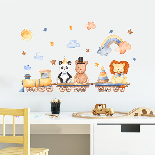 Animals on Train, Wall Stickers