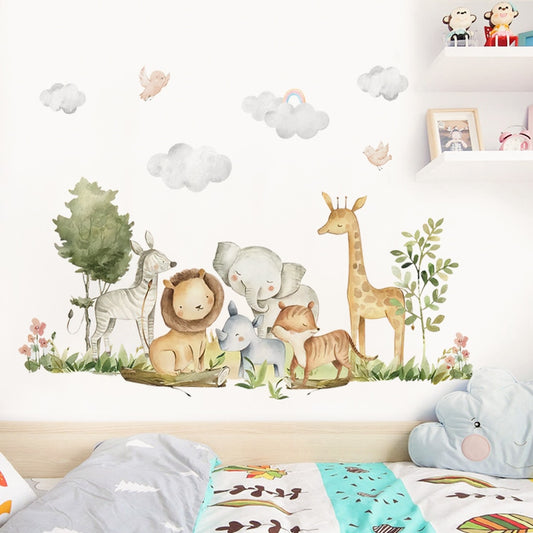 Cute Africa Animals, Wall Sticker