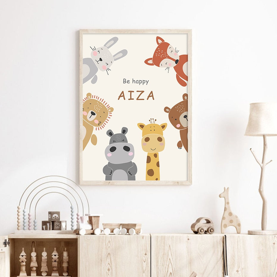 Personalized Cartoon Baby, canvas
