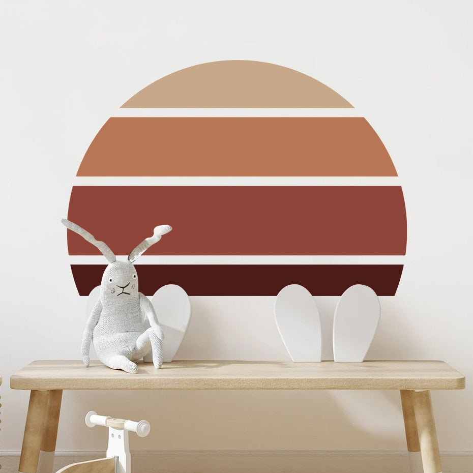 Boho Abstract Sun, Wall Stickers