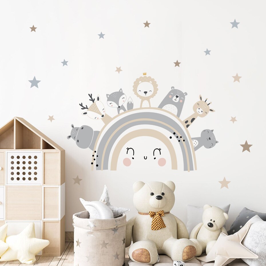 Animals Rainbow, Wall Stickers