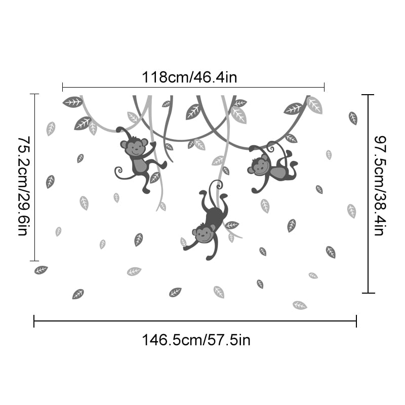 Monkey Jungle, Wall Stickers