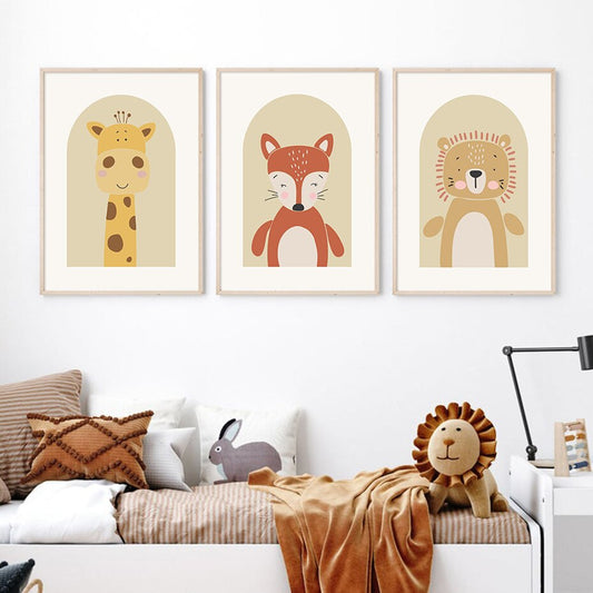 Cute Animals, canvas