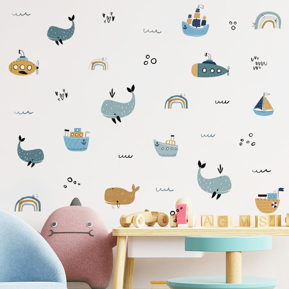 Whales & Submarines, Wall Stickers