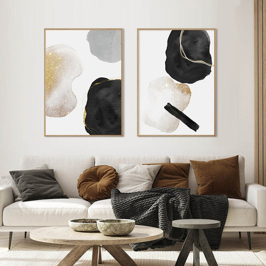 Duo Gold Black, canvas