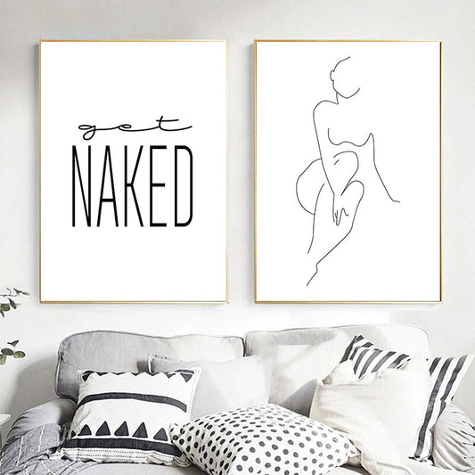 Get Naked, canvas