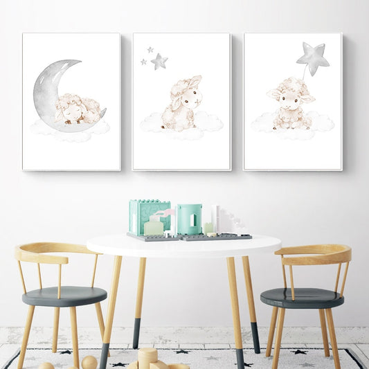 Baby Sheep, canvas