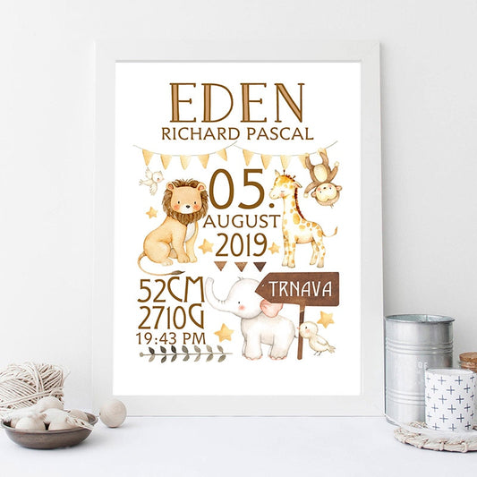 Personalized New Birth, canvas