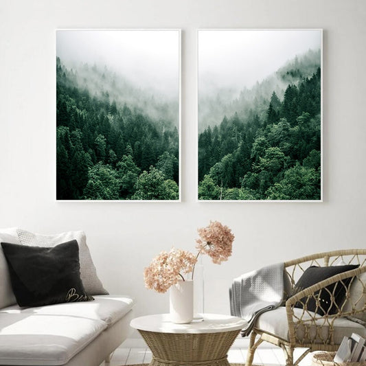 Scandinavian view, canvas