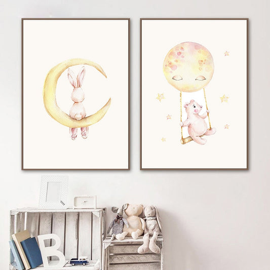 Fly Me To The Moon, canvas