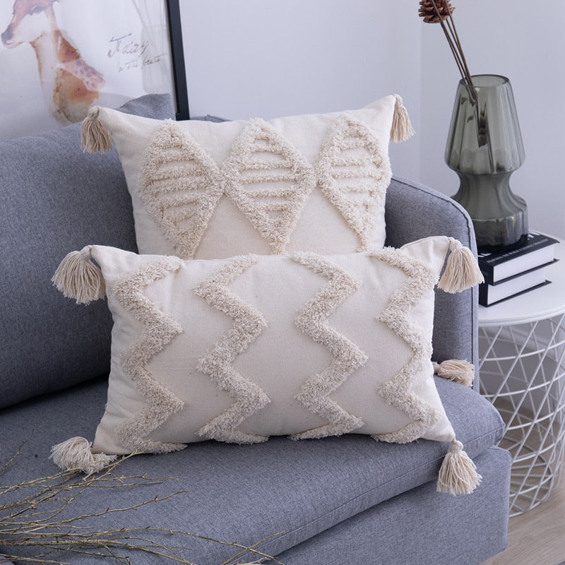 Beige Geometric Lines