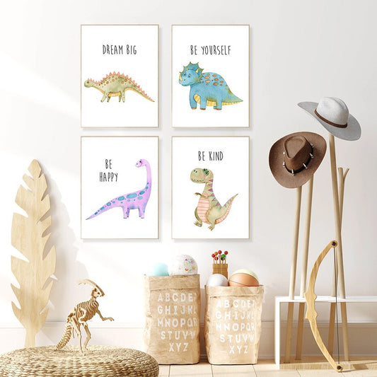 Big Dinosaurs, canvas