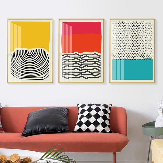 Multicolored Geometric Art, canvas