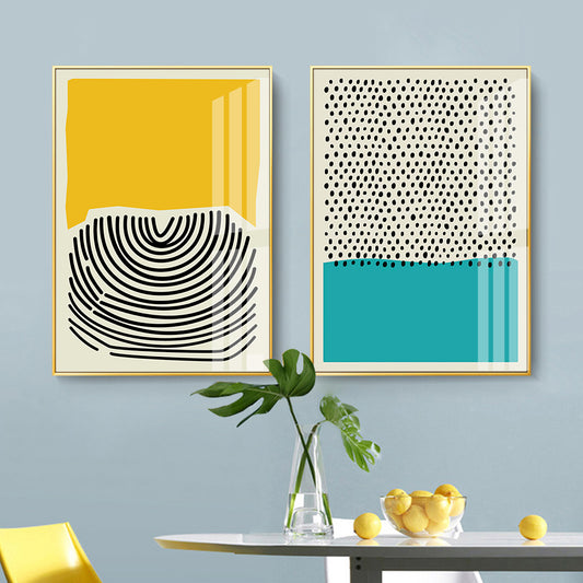 Multicolored Geometric Art, canvas