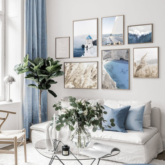 Aegean Sea Santorini, canvas