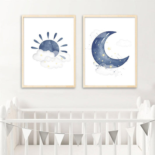 Nursery Blue, canvas
