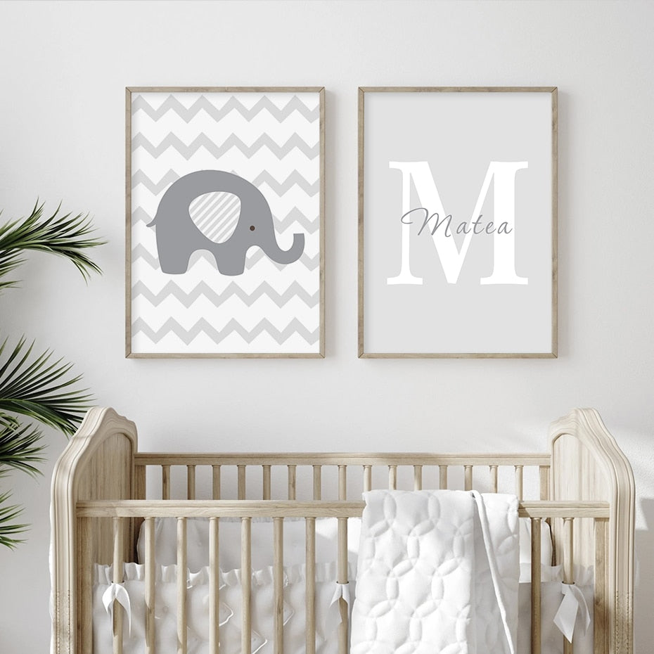 Personalized Baby's Name, canvas
