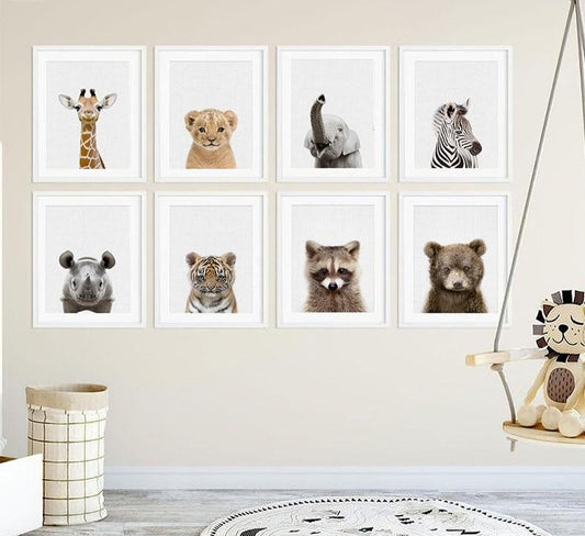 African Animals, canvas