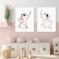 Pink Personalized Elephants, canvas