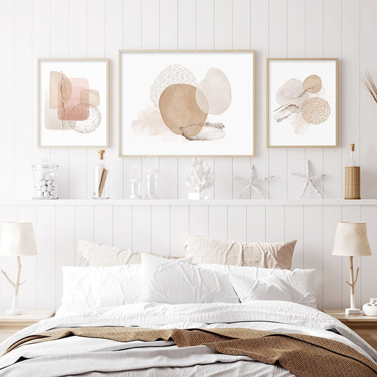 Boho Pink Beige, canvas