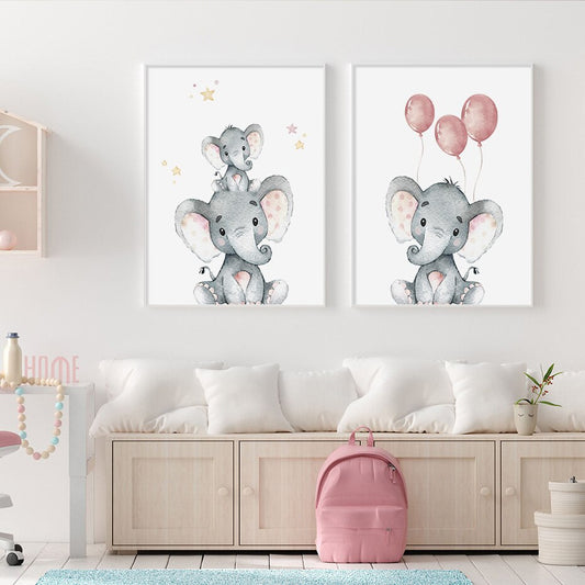 Personalized Cute Elephant,canvas