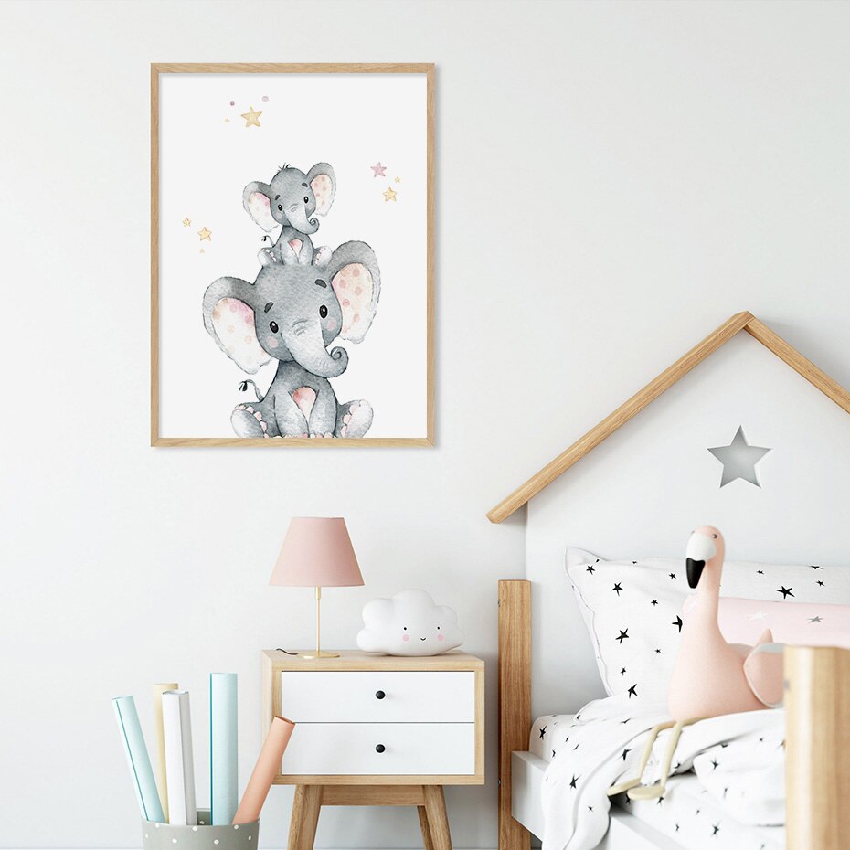 Personalized Cute Elephant,canvas