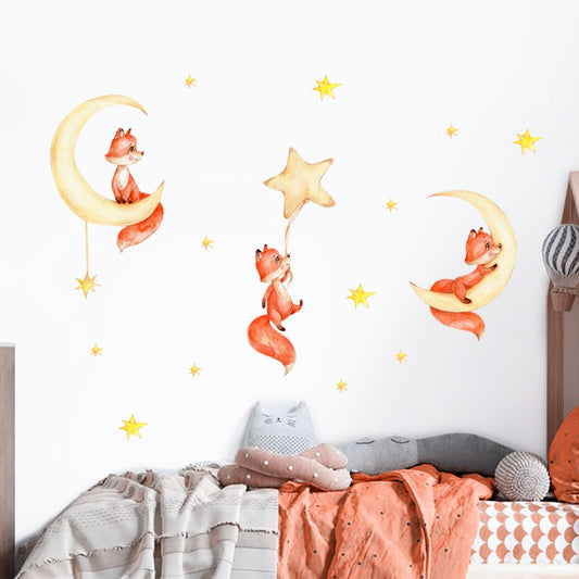 Cute Fox, Wall Stickers