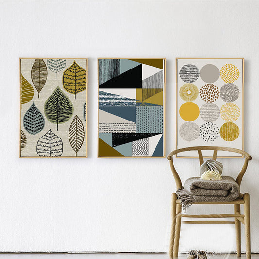 Scandinavian Geometric Design, canvas