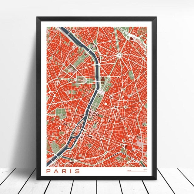 Famous Cities, canvas