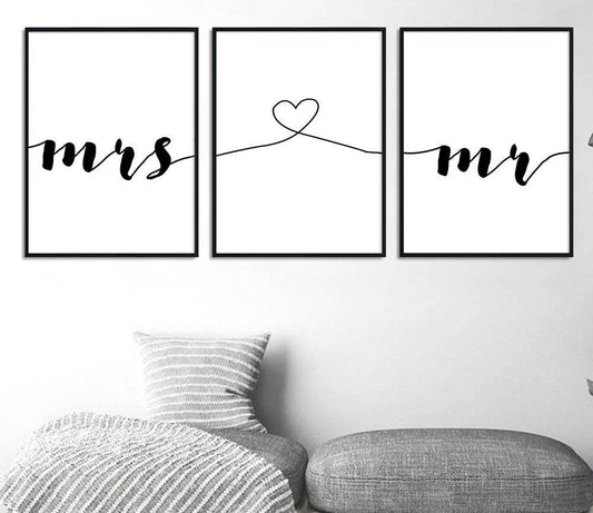 Mrs & Mr, canvas