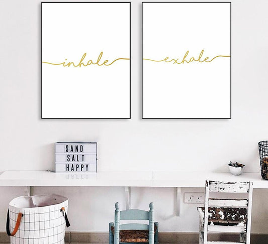 Inhale Exhale, canvas