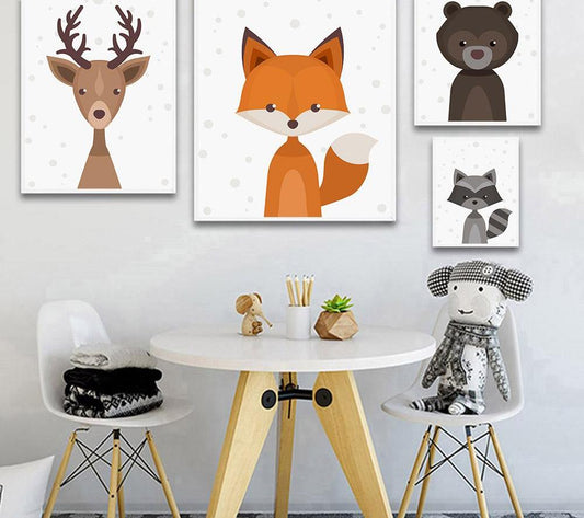 Nordic Animals, canvas