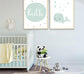 Baby in blue Personalized, canvas