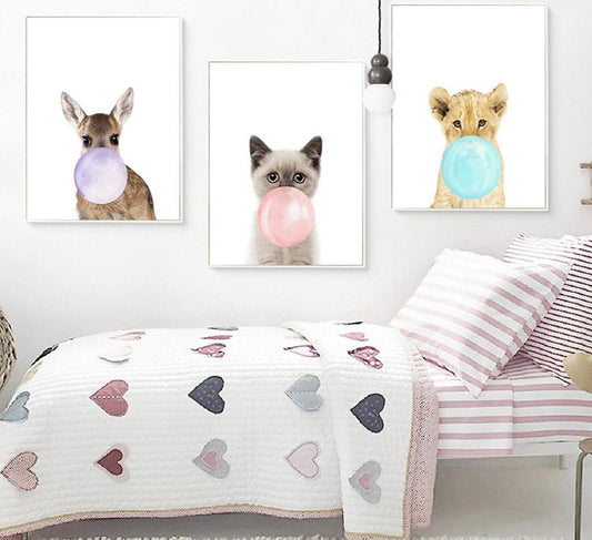 Little animals, canvas