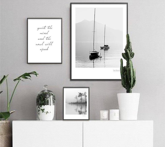 Lake Boat Forest, canvas