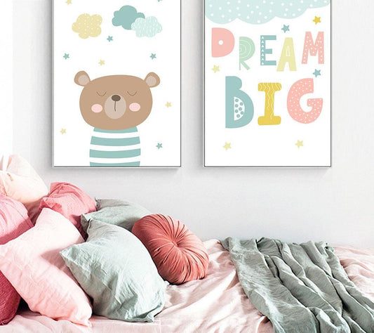 Cartoon Bear Baby, canvas