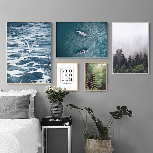 Nordic views, canvas